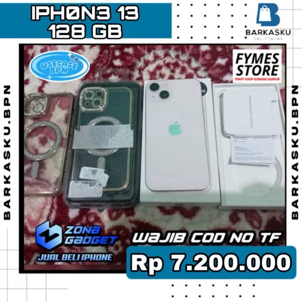 iPhone 13 Pink 128GB (iBox) + Bonus Casing 2 pcs