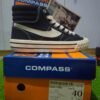 Sepatu Compass HI Retrogade (Black White) - Gambar 7